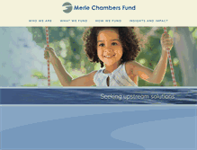 Tablet Screenshot of chambersfund.org